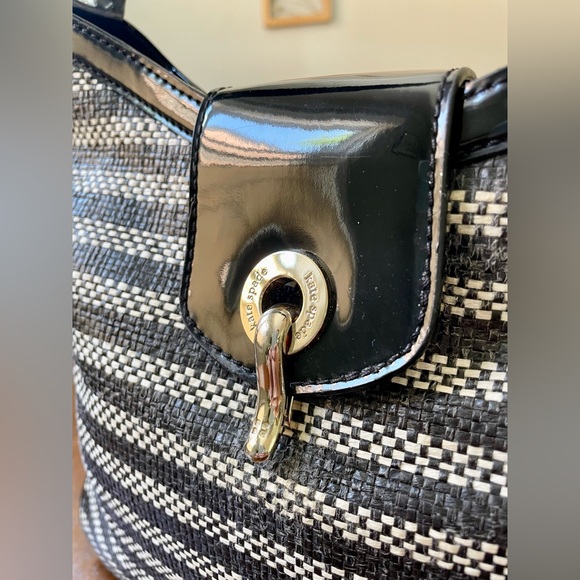 Vintage Kate Spade Y2K Striped Hobo Shoulder Bag - Picture 4 of 11